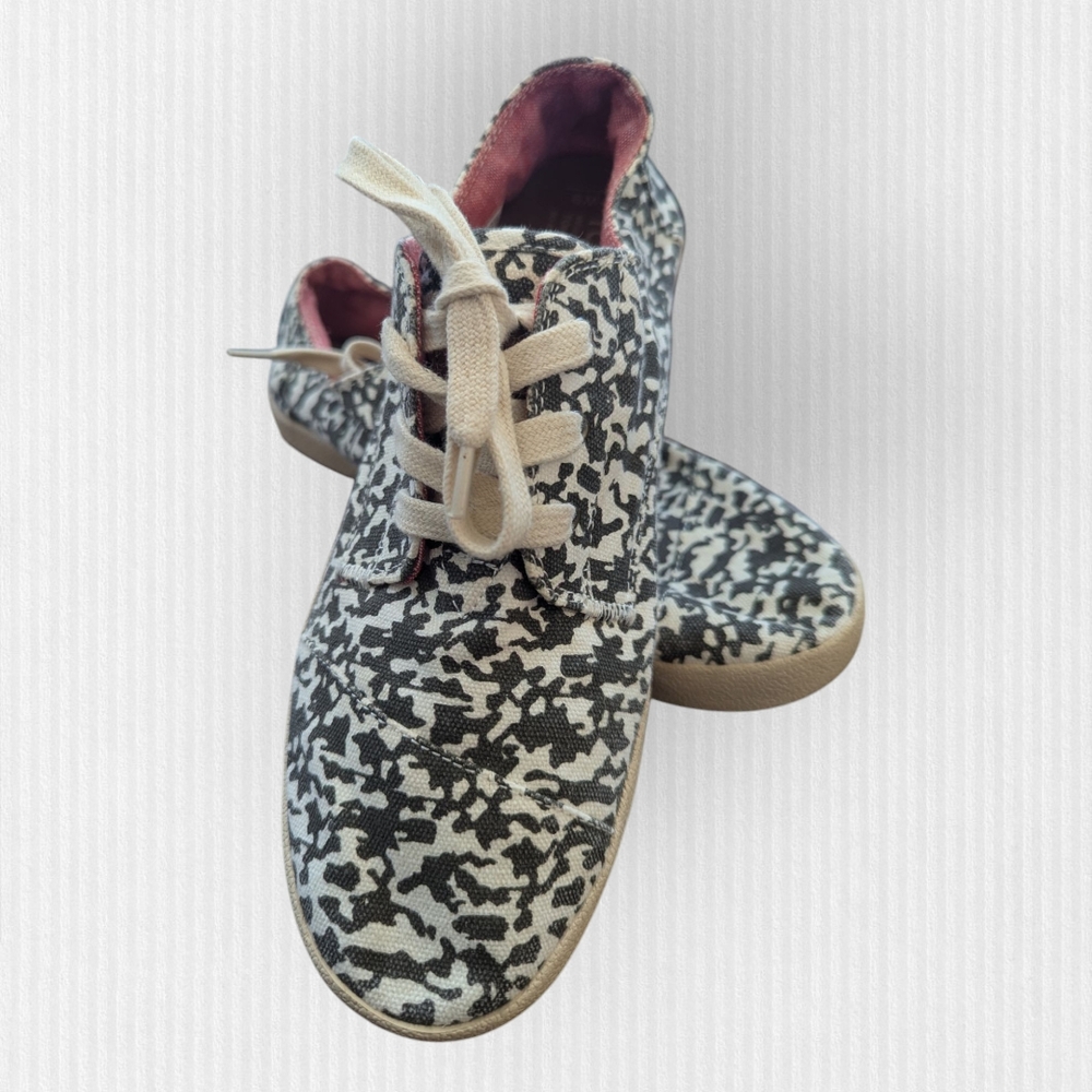 Toms Black and White Speckled Sneakers